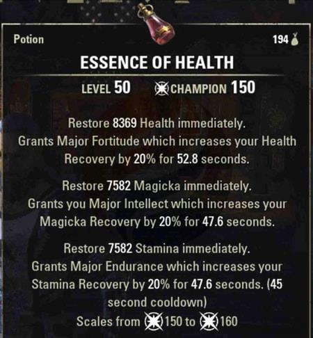 5 Best Potions in ESO - Essence of Health